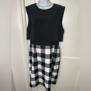 TOCCIN (NY) NWT Black and White Checkered Dress